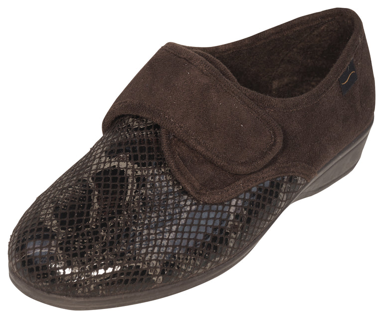 Zapatilla de mujer con velcro DOCTOR CUTILLAS 792 serpiente Supercalzados