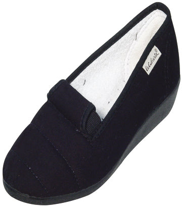 Zapatilla de mujer cerrada de algodón ajustable LA CUBIERTA 9675