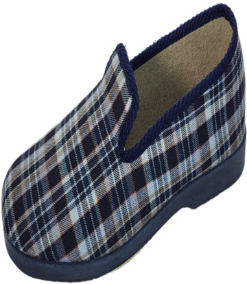 Zapatilla de casa de hombre PELUSIN CUADRO cómodas